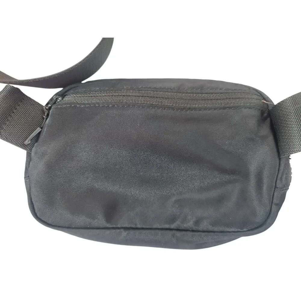 Lululemon Black Belt Bag /‎ Crossbody Pouch Adjustable Strap Nylon